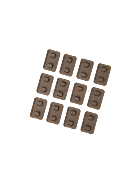 M-LOK Rail Covers 12pcs Dark Earth
