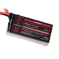Bateria Lipo 11.1V 1000mAh 65C Graphene PEQ Type T-Plug (Nimrod)