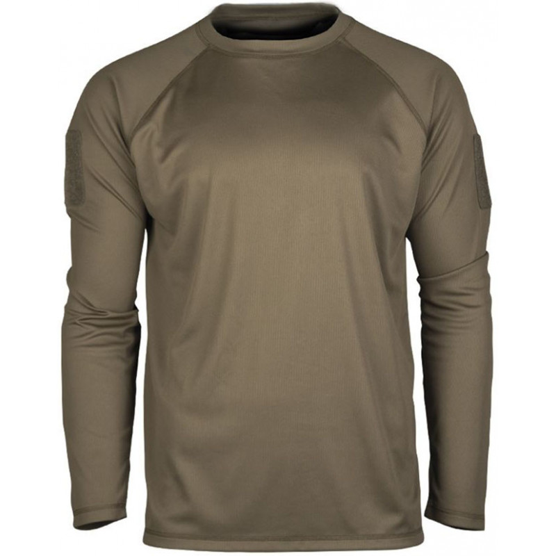 Mil-Tec - Camiseta táctica de manga larga de secado rápido - Verde oliva