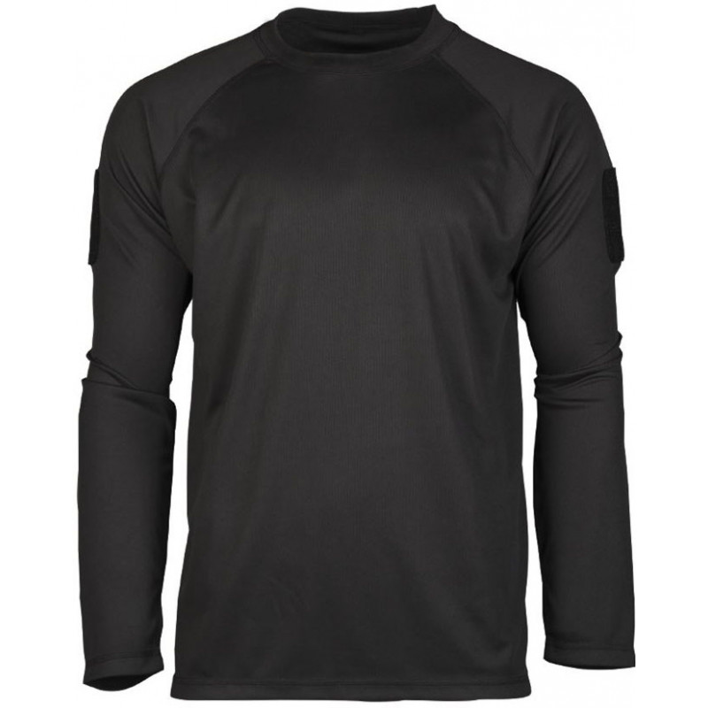 Mil-Tec - Camiseta táctica de manga larga de secado rápido - Negra