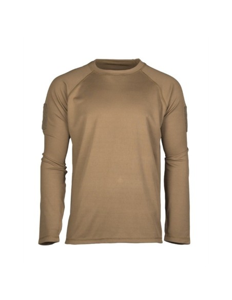 Mil-Tec - Camiseta táctica de manga larga de secado rápido - Tan